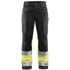 Werkbroek Dames High Vis met stretch 7161 - marineblauw/geel