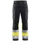 Werkbroek Dames High Vis met stretch 7161 - zwart/geel