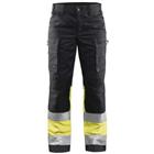 Werkbroek Dames High Vis met stretch 7161 - zwart/geel