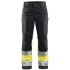 Werkbroek Dames High Vis met stretch 7161 - zwart/geel