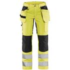 Werkbroek Dames High Vis met stretch 7163 - Geel/zwart