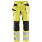 Werkbroek Dames High Vis met stretch 7163 - Geel/zwart