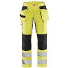 Werkbroek Dames High Vis met stretch 7163 - Geel/zwart