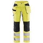 Werkbroek Dames High Vis met stretch 7163 - Geel/zwart