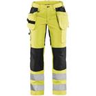 Werkbroek Dames High Vis met stretch 7163 - Geel/zwart