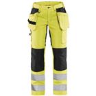 Werkbroek Dames High Vis met stretch 7163 - Geel/zwart