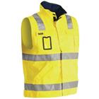 Werkvest Ongevoerd High Vis 8505 - Geel/Marineblauw