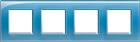 Bticino LivingLight Afdekraam schakelmateriaal | BTLNA4802M4AD