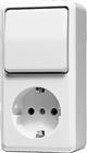 Jung AP600 Combinatie schakelaar/wcd | 676A