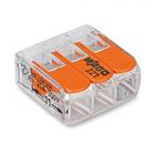 Verbindingsklem compact 3x4mm² transparant