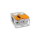 Verbindingsklem compact 2x6mm² transparant