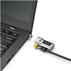 Kensington ClickSafe Universal Combination Laptop Lock kabelslot Zwart, Metallic 1,8 m