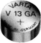 Varta knoopcel batterij, alkali-mangaan, 1.5V, 125mAh, in blister 1