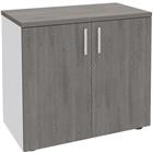 Lage kast Urban met glanzende handgreep 72x80 cm 1 legbord - zelf te monteren