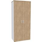 Hoge kast Urban met glanzende handgreep 180x80 cm 4 legborden - te monteren