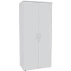 Hoge kast Urban met glanzende handgreep 180x80 cm 4 legborden - te monteren