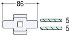 ABB APO Verbindingselement profielrail | 4TBO858007C0100