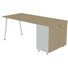 Bureau met kantoorkast 140x80 cm HB - Quadrifoglio