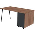 Bureau met kantoorkast 120x80 cm met kast - Quadrifoglio