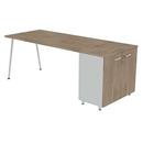 Bureau met kantoorkast 160x80 cm HB - Quadrifoglio