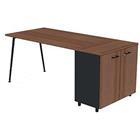 Bureau met kantoorkast 140x80 cm HB - Quadrifoglio