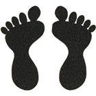 Sticker voor vloer - Afdruk van een blote voet