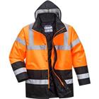 Parka Tweekleuren Hi-Vis Zwart/oranje S467 Portwest