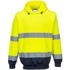 Sweatshirt met capuchon Tweekleurig Blauw/geel B316 Portwest