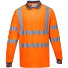 Polo Comfort lange mouw Oranje S271 Portwest