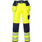 Werkbroek PW3 Hi-Vis Blauw/geel T501 Portwest