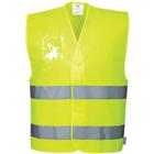 Vest Hi-Vis Dubbele ID houder Geel C475 Portwest