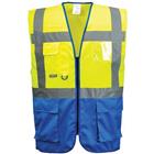 Vest Executive Warsaw Blauw/geel C476 Portwest