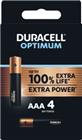 Duracell Batterij, niet oplaadbaar | OPTIMUM AAA X4