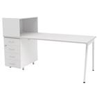 Bureau voor thuiswerken met opbergruimte Ara X3 - Wit