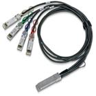 Mellanox Technologies MCP7F00-A001R30N Glasvezel kabel 1 m LSZH QSFP28 4x SFP28 Zwart