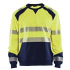 Sweatshirt High Vis 3541 - geel/marineblauw