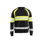 Sweater High Vis 3359 - zwart/fluo geel