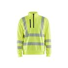 High Vis sweatshirt halve rits Fluo - Blåkläder