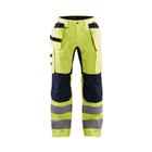 Werkbroek met Stretch High Vis 1552 - geel/marineblauw