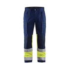 Werkbroek met Stretch High Vis 1551- marineblauw/geel