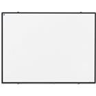 Whiteboard, wit emaille, Softline - zwart profiel - Smit Visual