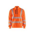 High Vis sweatshirt halve rits Fluo - Blåkläder