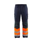 Winterwerkbroek Multinorm 1869 - marineblauw/geel