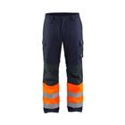 Winterwerkbroek Multinorm 1869 - marineblauw/geel