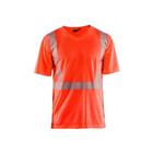 T-shirt High Vis lange mouw UPF 40+ UV V hals 3386 rood