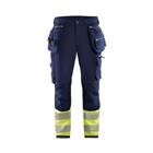 High Vis 4-weg-stretch werkbroek Marineblauw/Geel - Blåkläder