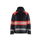 Hi-Vis winter jacket class1 Zwart/Fluor Rood - Blåkläder