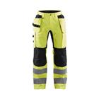 Werkbroek met Stretch High Vis 1552 - geel/zwart