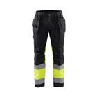 Werkbroek High Vis met stretch 1558 - zwart/geel