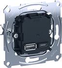 Schneider Electric Merten AQUASTAR USB-voeding | MTN4366-0120